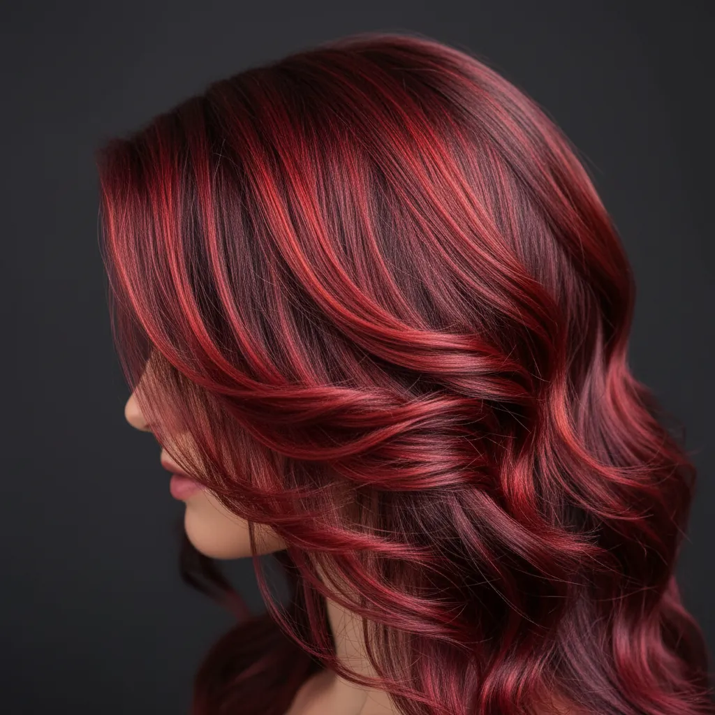 Rood haar kleurbehandeling bij Hair Design