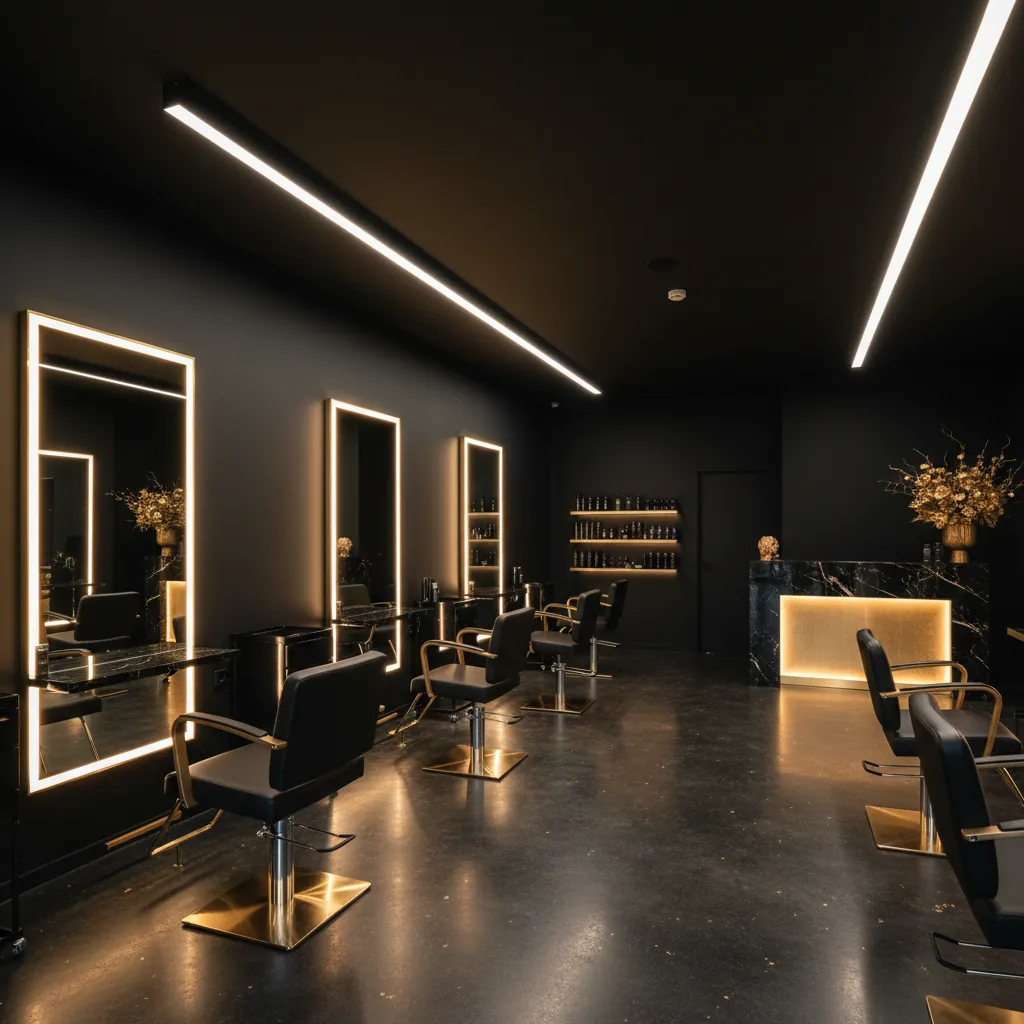 Interieur van de Hair Design salon in Hazerswoude-Dorp